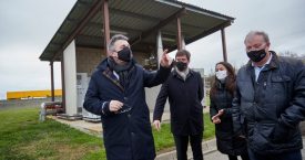 Miquel Noguer visita l'EDAR de Blanes, un exemple d'instal·lació de tractament global de l'aigua